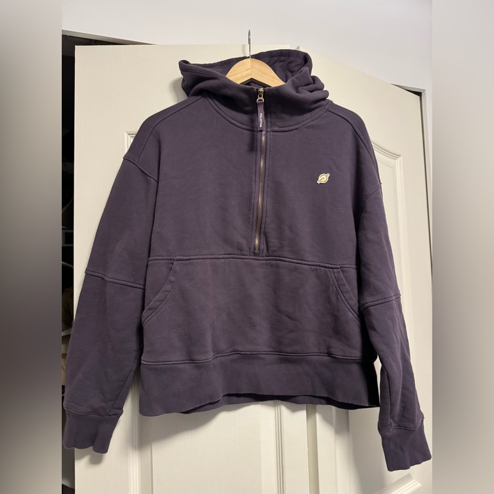Peloton Purple Half-Zip Sweater